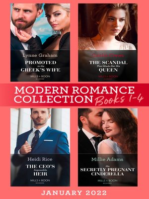 cover image of Modern Romance January 2022 Books 1-4